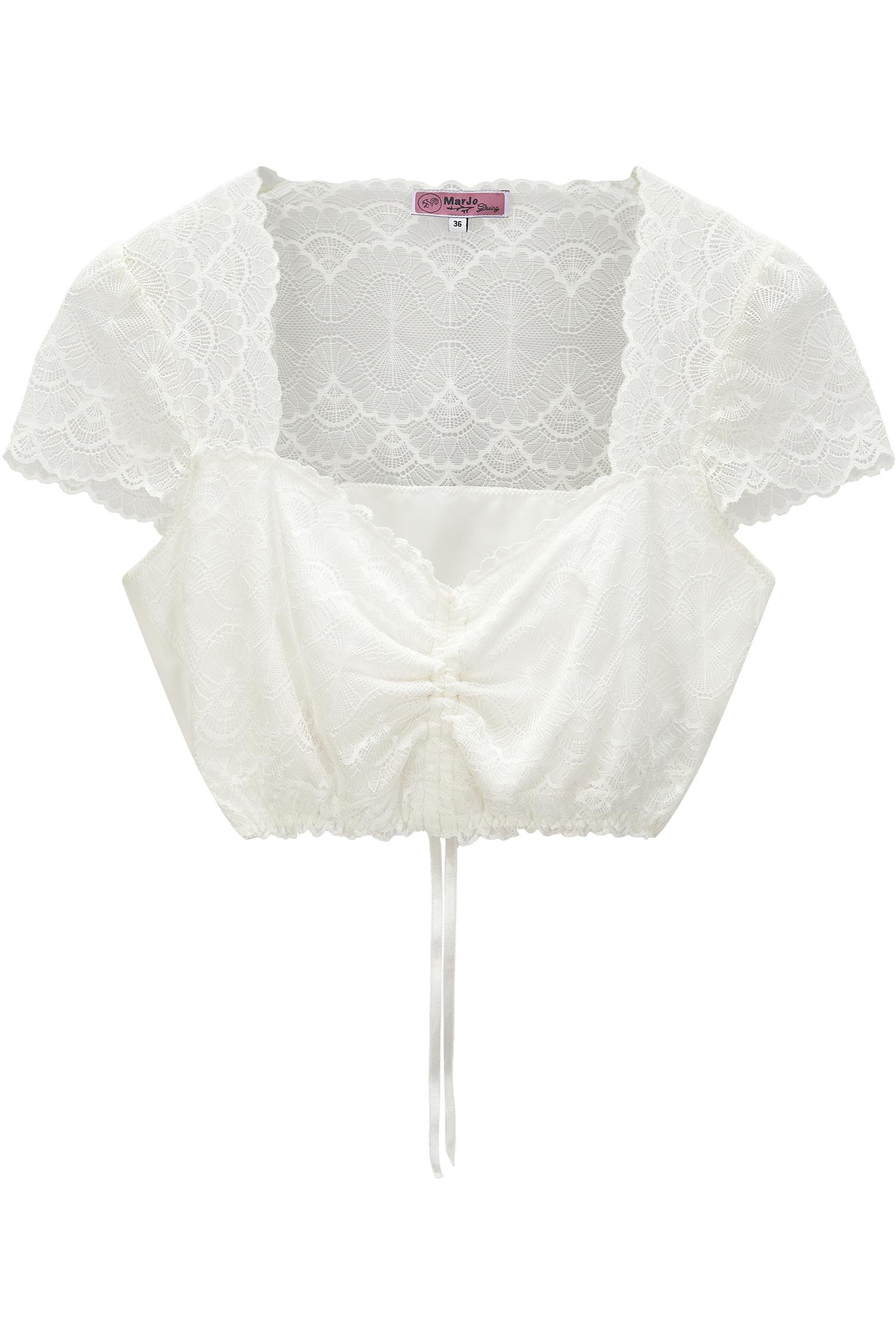 Dirndlbluse Adelsdorf von MarJo in Creme